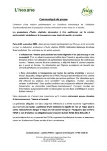 HEXANE - COMMUNIQUÉ DE PRESSE DU 24 SEPTEMBRE 2025