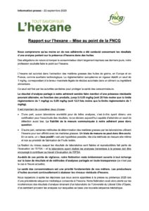 HEXANE - INFORMATION PRESSE 22 SEPTEMBRE 2025